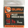 Przypony Guru Bait Bands Ready Rigs 38cm 0.15mm - 18