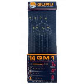 Przypony Guru Banded Hair Rigs QM1 10cm 0.19mm - 14