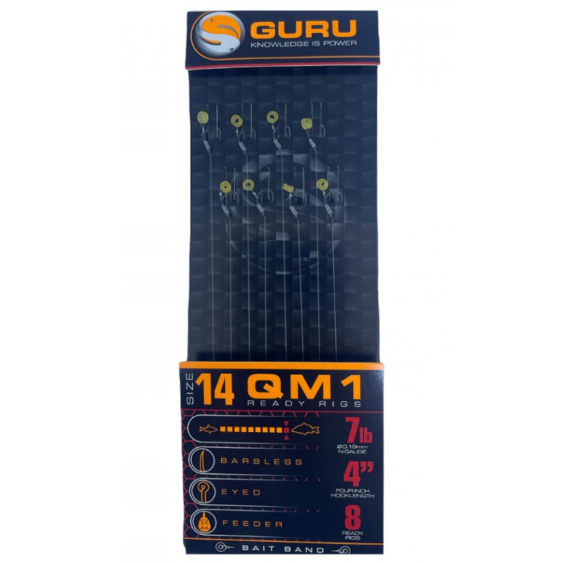 Przypony Guru Banded Hair Rigs QM1 10cm 0.22mm - 12