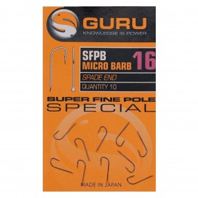 Haczki Guru SFPB Micro Barb Spade End Super Fine Pole Special  - 16