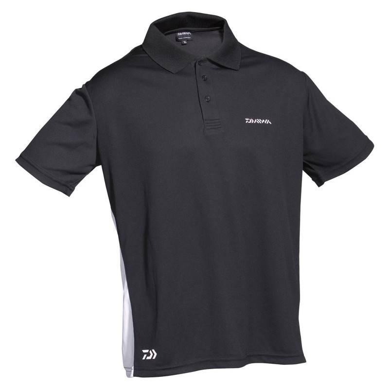 Koszulka Polo Daiwa D-VEC Polo T-shirt Black - M