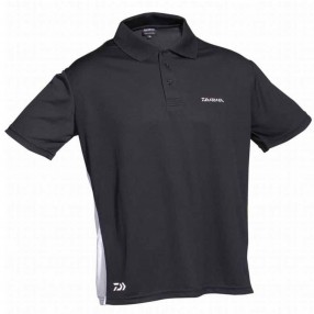 Koszulka Polo Daiwa D-VEC Polo T-shirt Black - XXL