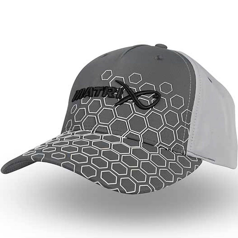 Czapka Matrix Hex Print Baseball Cap  - Grey