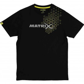 Koszulka Matrix Hex Print T-Shirt Black - XXL