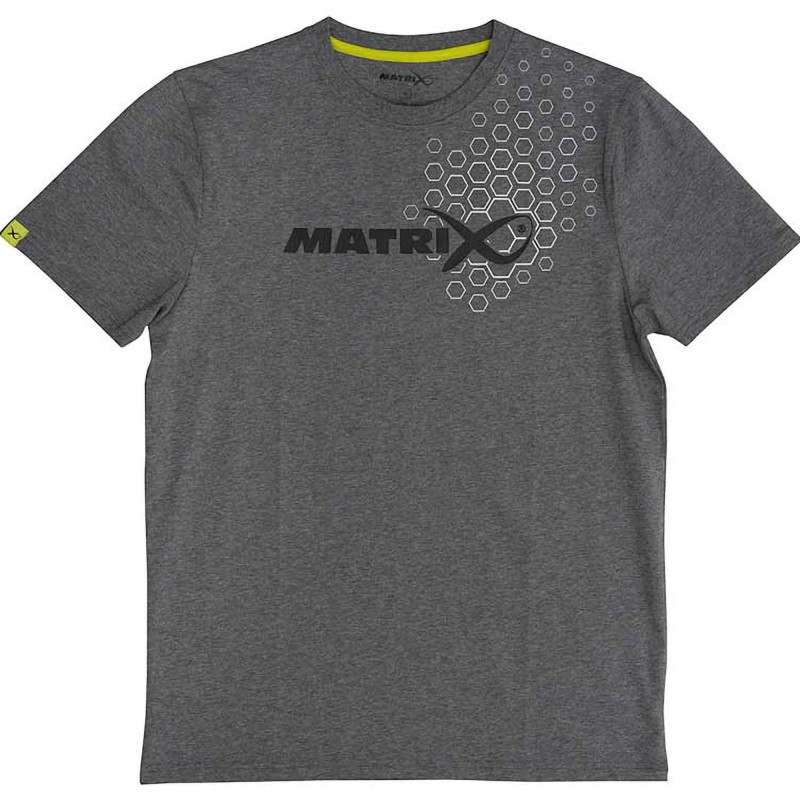 Koszulka Matrix Hex Print T-Shirt Grey - XXXL