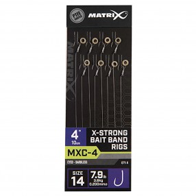 Przypony Matrix MXC-4 X-Strong Bait Band Rigs 10cm - 14