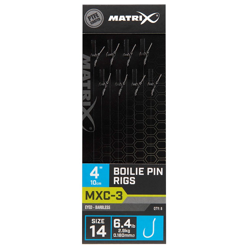 Przypony Matrix MXC-3 Boilie Pin Rigs 4" 10cm - 14