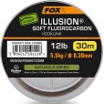 Fluorocarbon Fox Edges Illusion Soft Fluorocarbon Hooklink 12lb 5.5kg  (0.30mm) x 30m - Naturals Green