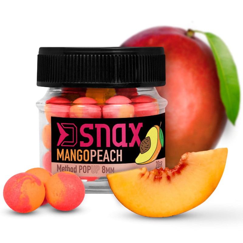 Kulki Delphin D SNAX POP-UP Mango - Brzoskwinia 5.5mm