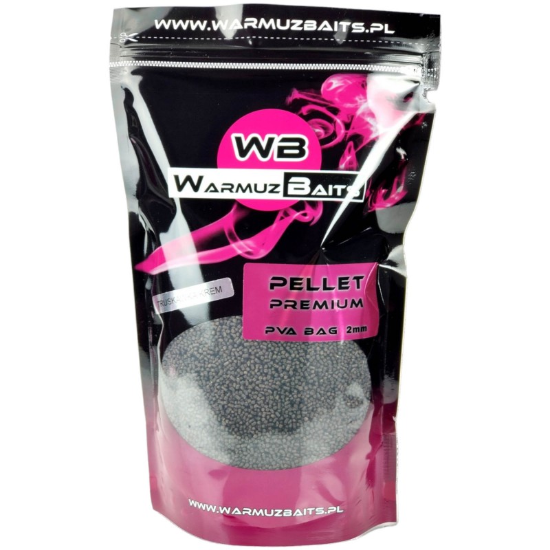 Pellet Warmuz Baits Truskawka Krem Premium PVA Bag 2mm 900g