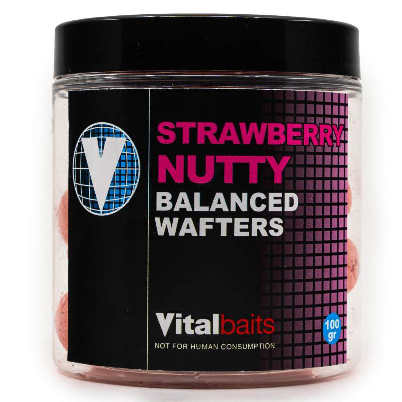 Kulki Vital Baits Strawberry Nutty Wafters 18mm