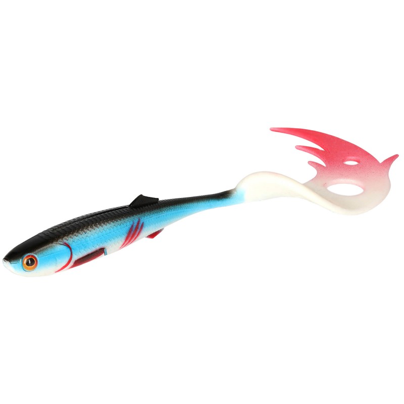 Przynęta Mikado Sicario Pike Tail 14cm/bleeding Blue - Op.2szt