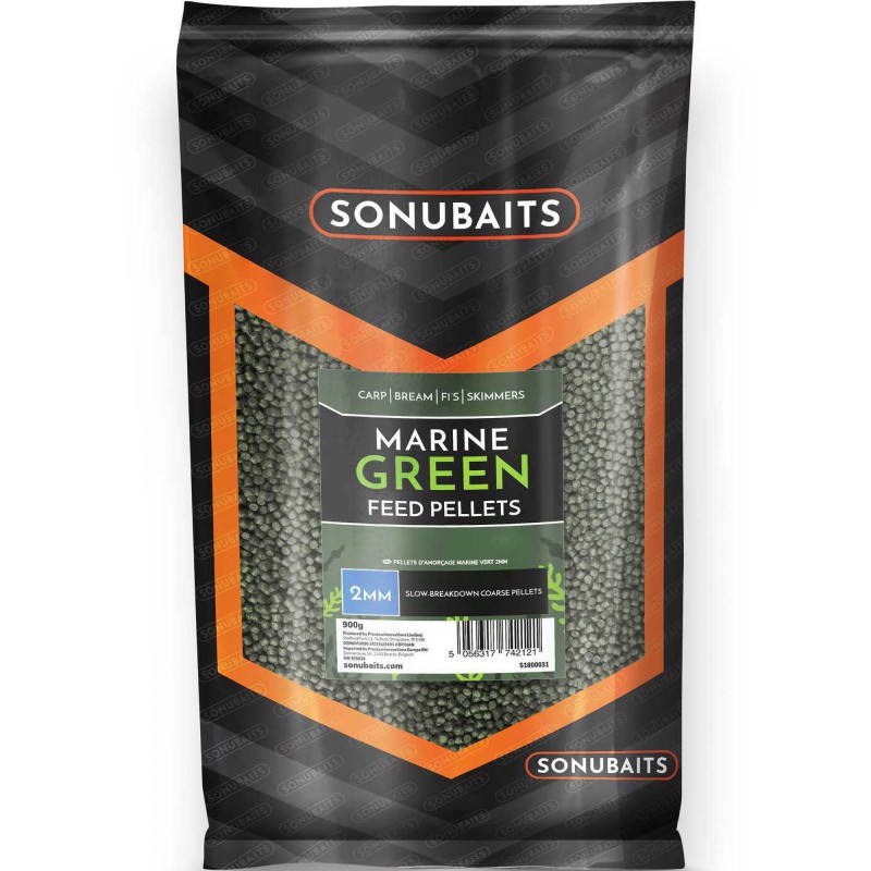 Pellet Sonubaits Marine Green Feed Pellets 2mm 900g 
