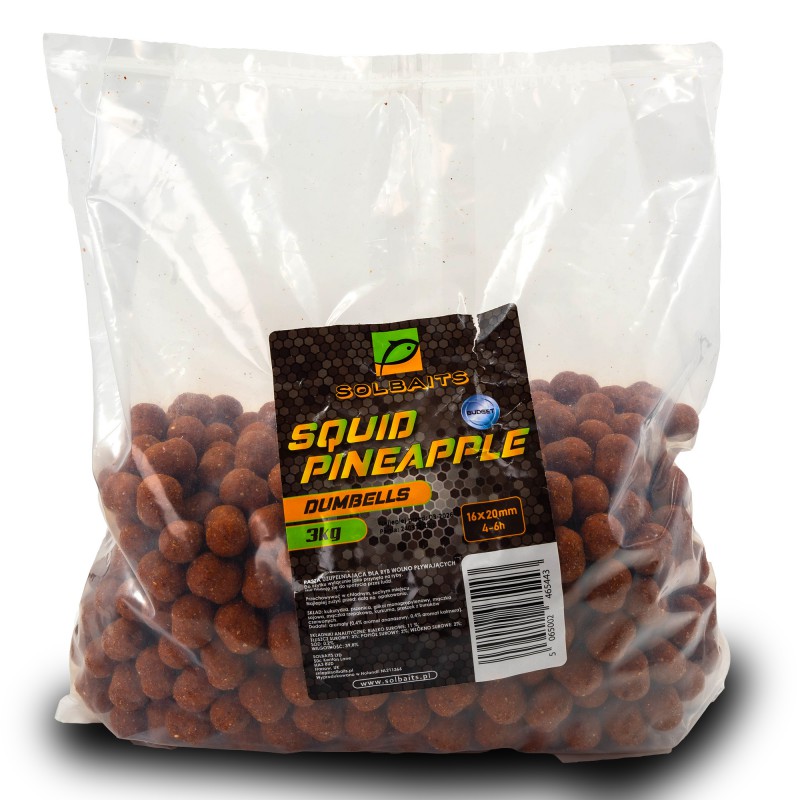 Kulki Solbaits Budget Dumbell Squid Pineapple 16mm/20mm 3kg