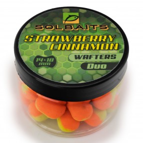 Wafters Solbaits Strawberry Cinnamon Duo Yellow/Orange Dumbells 14mm/18mm 150ml