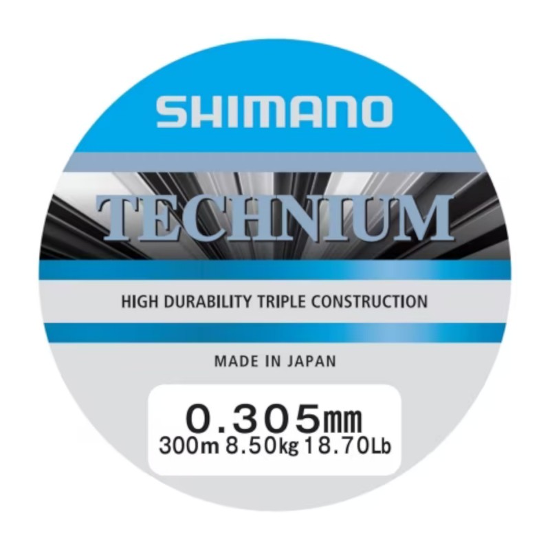 Żyłka Shimano Line Technium 300m 0.305mm 8.5kg Grey