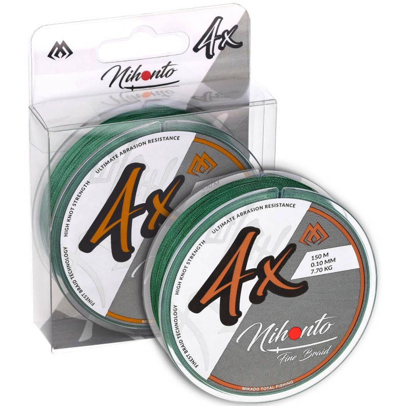 Plecionka Mikado Nihonto Fine Braid - 0.08mm/4.95kg/300m - Zielona