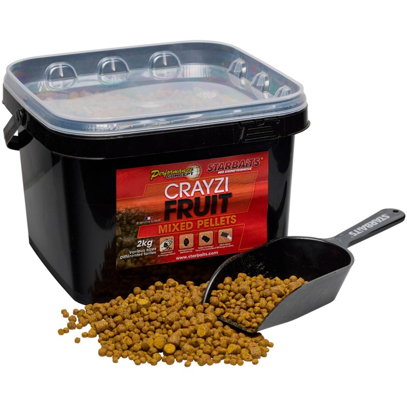 Pellet Starbaits PC Crayzi Fruit Pellets Mixed 2kg