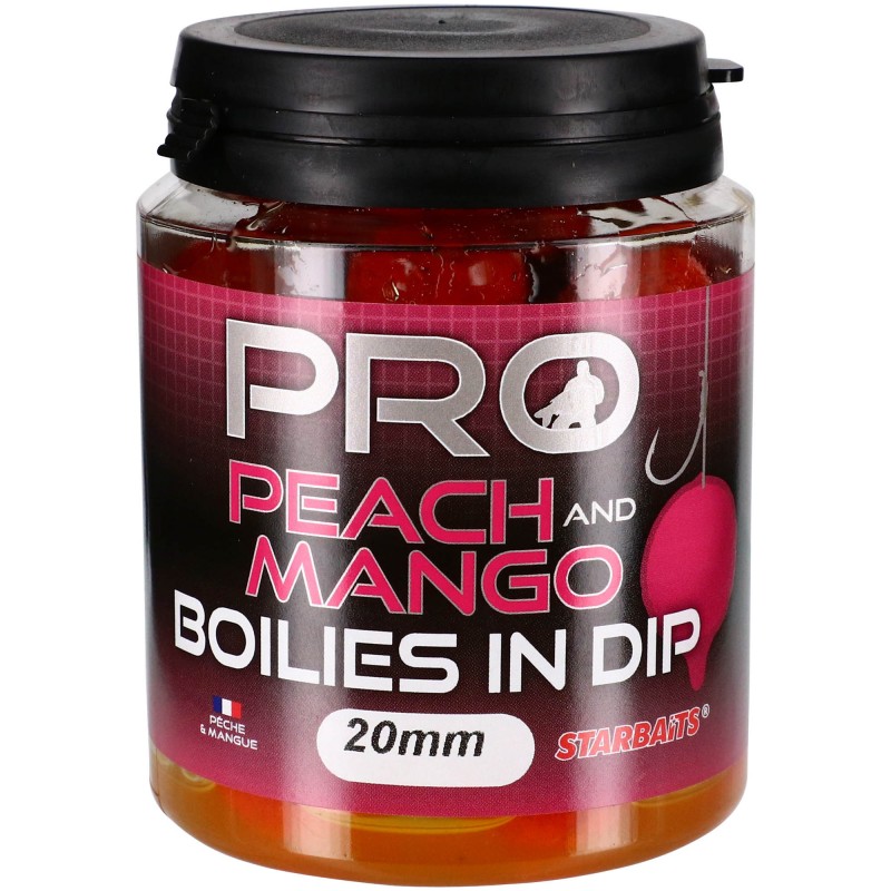 Kulki Starbaits W Dipie Pro Boilies Peach Mango 20mm 150g