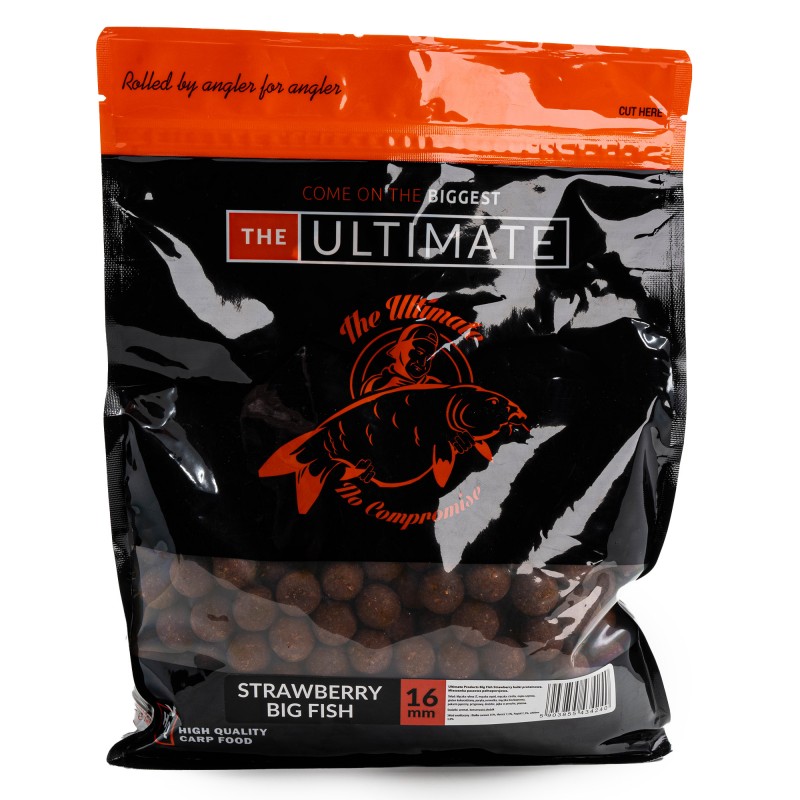 Kulki Zanętowe Ultimate Products Strawberry Big Fish 18mm 1kg