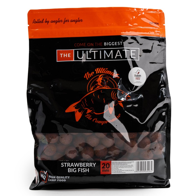Kulki Zanętowe Ultimate Products Strawberry Big Fish 20mm 1kg