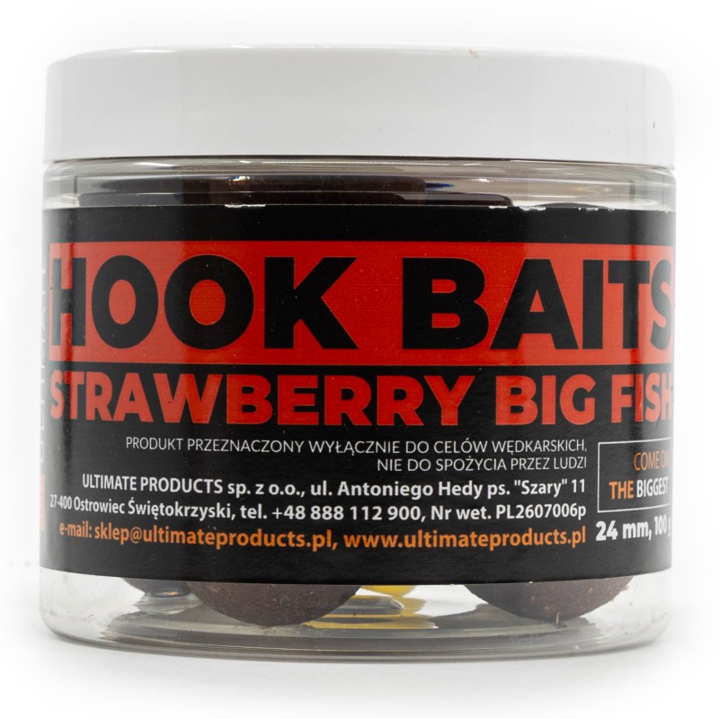 Kulki Haczykowe Ultimate Products Strawberry Big Fish 24mm 