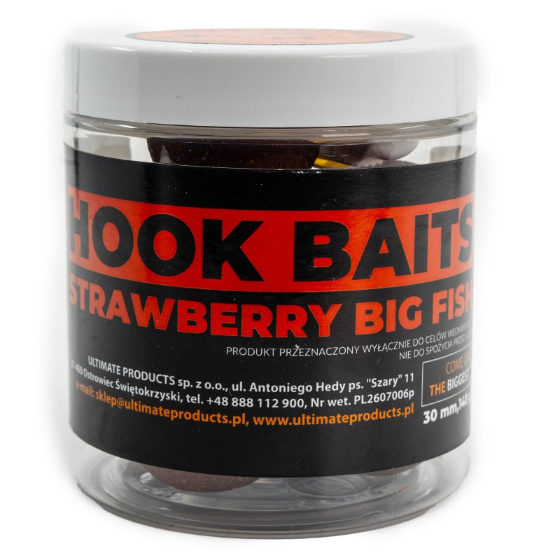 Kulki Haczykowe Utimate Products Strawberry Big Fish 30mm