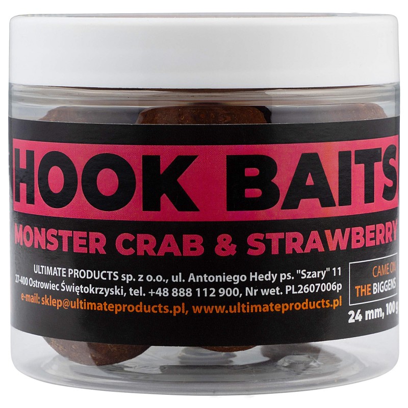 Kulki Ultimate Products Monster Crab & Strawberry Hookbaits 24mm