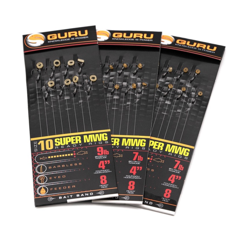 Przypony Guru SMWG Bait Bands 4" 10 0.22mm