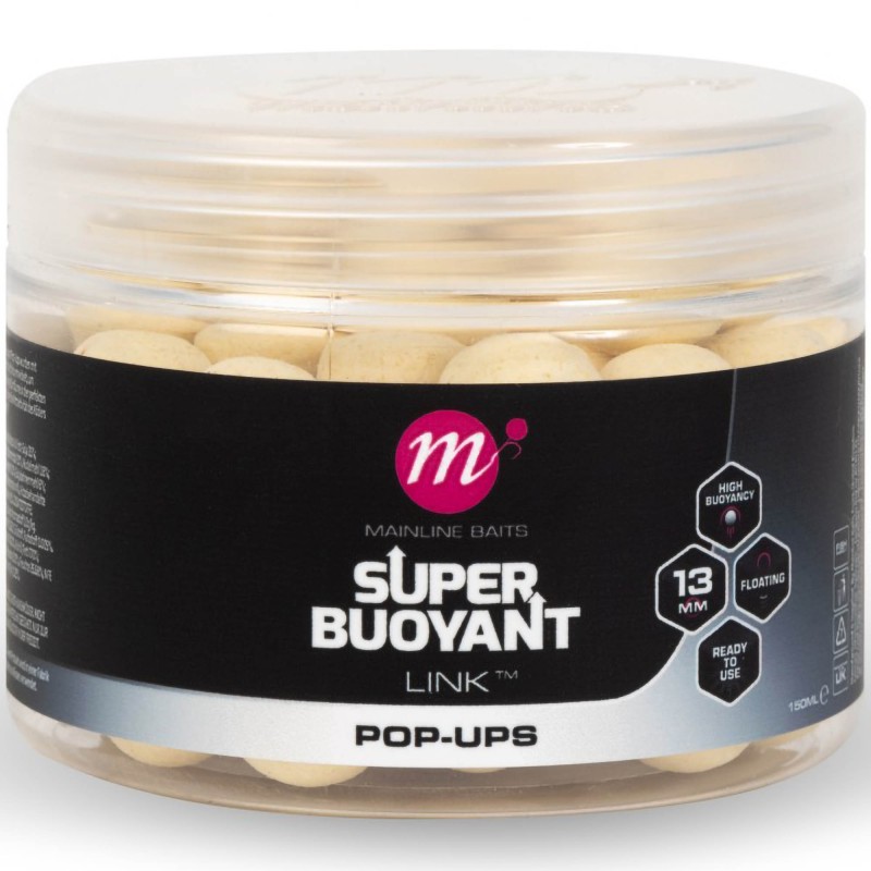 Kulki Mainline Link Super Buoyant Pop-Ups 13mm White