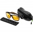 Okulary Korda Sunglasses Classics Matt Tortoise Yellow lens