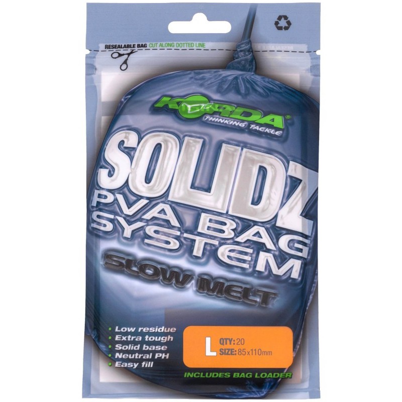 Worki PVA Korda Solidz Slow Melt PVA Bags L