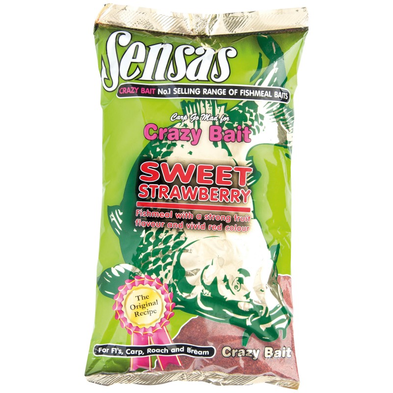 Zanęta Sensas Crazy Bait Sweet Strawberry 1kg 