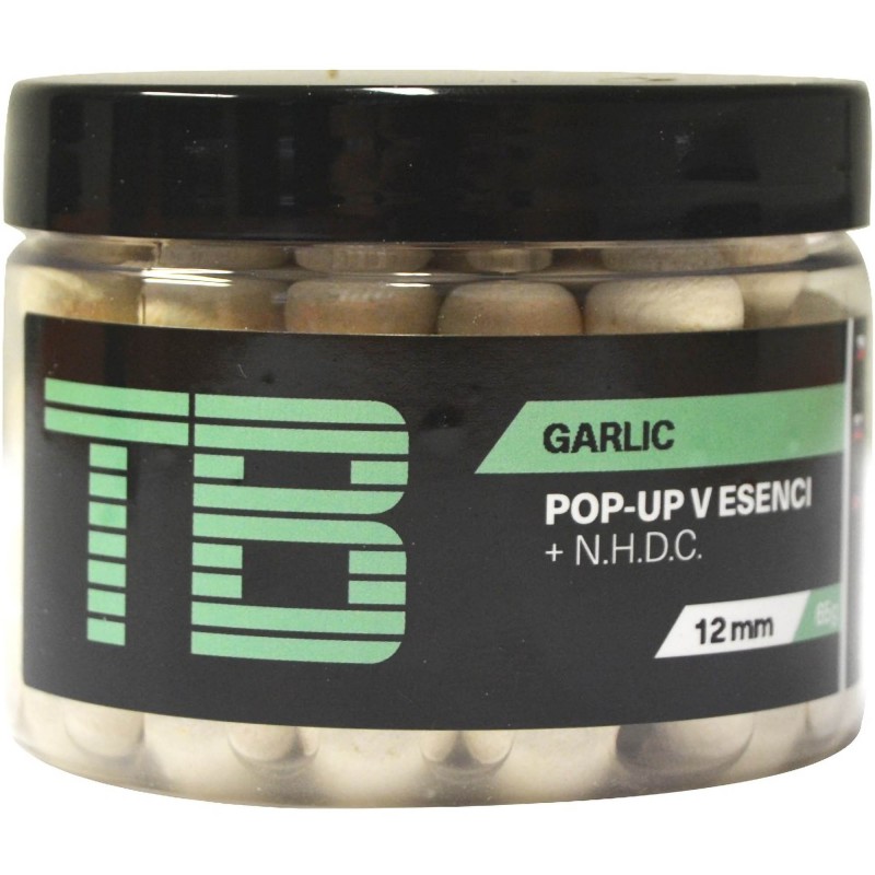 Kulki W Dipie TB Baits/ Blazek Floating Pop-Up White Garlic + NHDC 65g 12mm