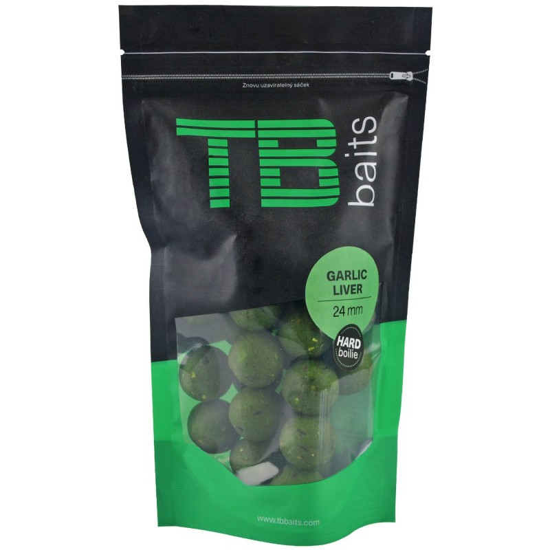 Kulki TB Baits/ Blazek Hard Garlic Liver 250g 24mm
