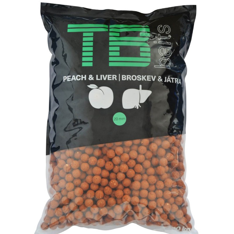 Kulki TB Baits/ Blazek Peach Liver 10kg 20mm