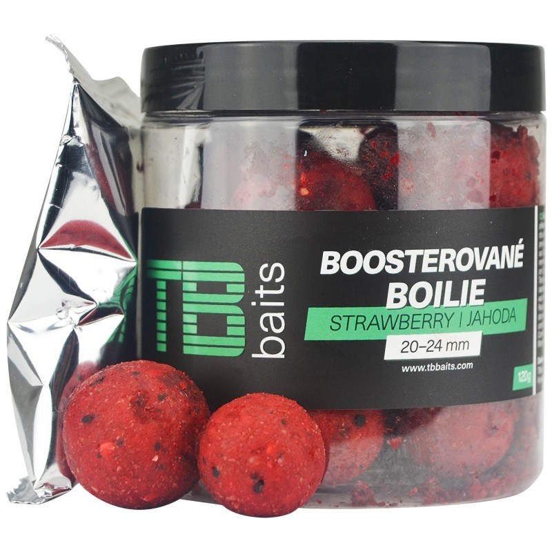 Kulki TB Baits/ Blazek Boosted Strawberry 120g 20-24mm