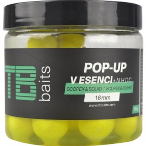 Kulki W Dipie TB Baits/ Blazek Floating Pop-Up Yellow Scopex Squid + NHDC 65g 16mm