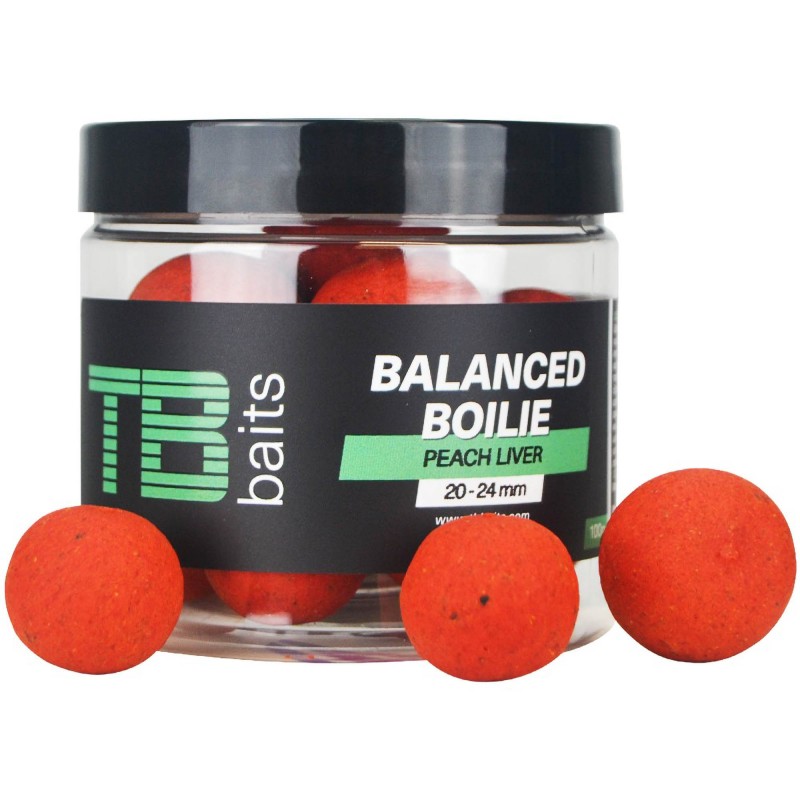 Kulki TB Baits/ Blazek Balanced + Atractor Peach Liver 20-24mm