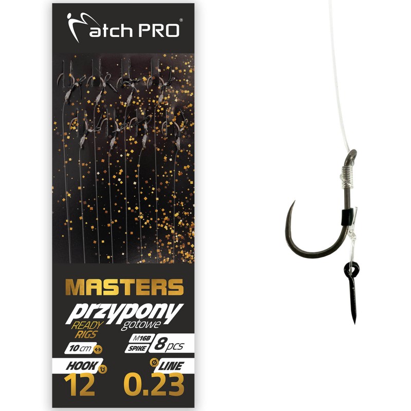 Przypony MatchPro Mf Masters Spike Barbless M16B 0,23mm 10