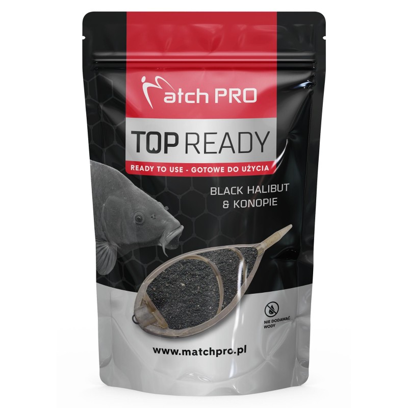 Gotowa Zanęta MatchPro Ready Methodmix Black Halibut & Konopie 700g