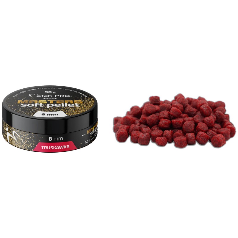 Pellet MatchPro Masters Soft Pellet Truskawka 8mm 50g 
