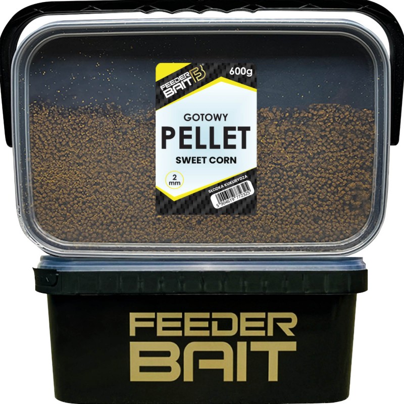 Gotowy Pellet Feeder Bait Sweet Corn 2 mm 600g W Wiaderku 