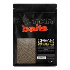 Pellet zanętowy Munch Baits 4mm - Cream Seed 1kg. MBA CSPT41