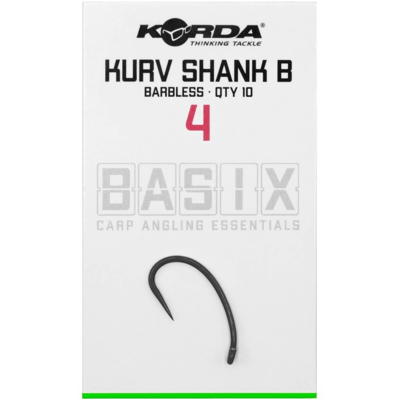 Haczyki Korda Basix Kurv Barbless - 4