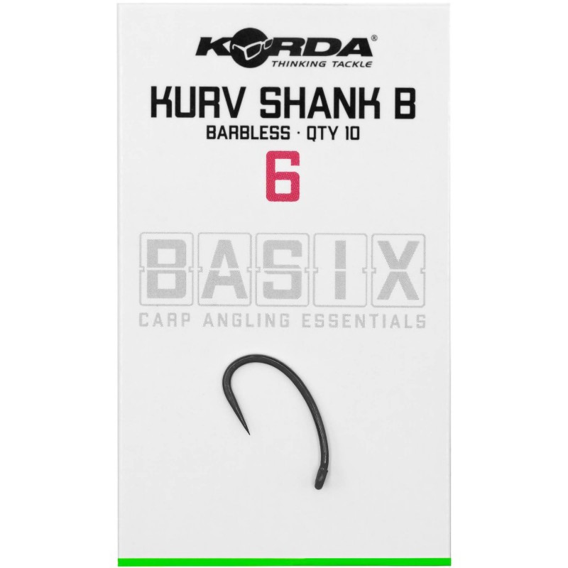 Haczyki Korda Basix Kurv Barbless - 6