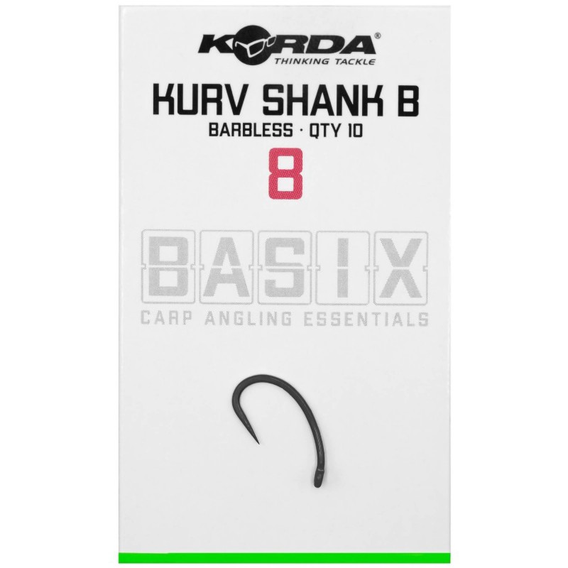 Haczyki Korda Basix Kurv Barbless - 8