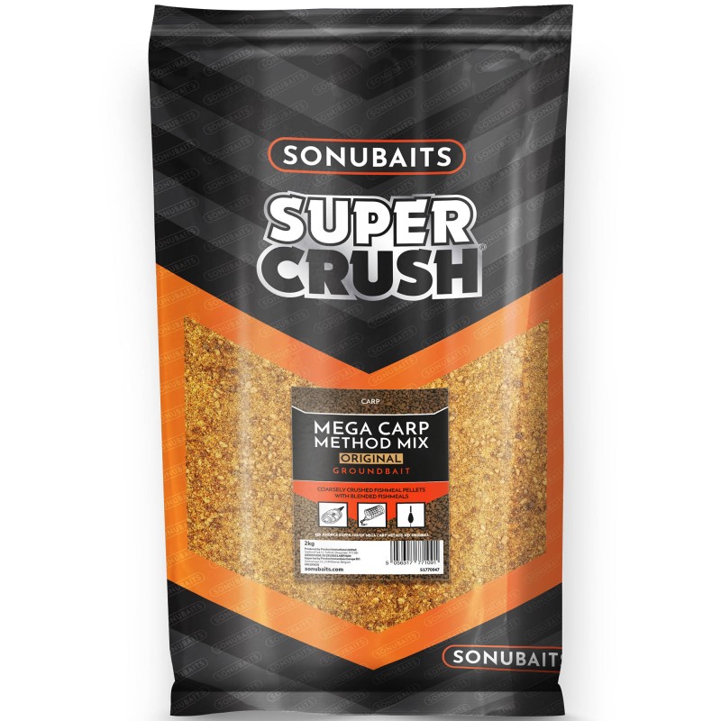 Zanęta Sonubaits Supercrush Mega Carp Method Mix Original 2kg