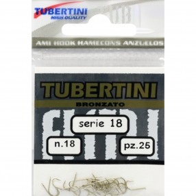 Haczyki Tubertini Serie 18 Bronzato Barbed - 16 (25 szt.)