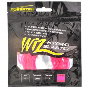 Guma Do Tyczki Tubertini Wiz Hybrid Elastic 1,50mm Fluo Różowa 7,00m